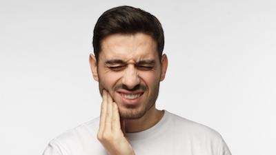 Man Suffering Toothache